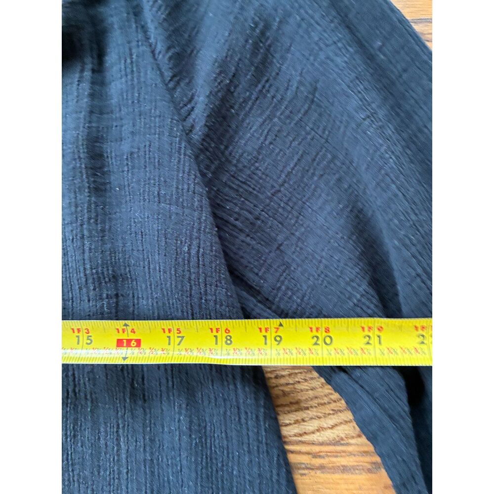 HATCH Black Relaxed Button Up Henley Maternity Midi Dress Women's Size 1 - Picture 8 of 10